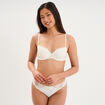 Soutien-gorge corbeille en dentelle blanc femme
