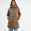 Parka 3-en-1 gilet fourr&eacute; marron fonc&eacute; femme