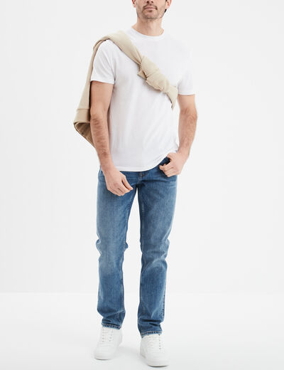 Jeans denim straight 5 poches Creeks denim double stone homme