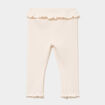 Legging c&ocirc;tel&eacute; &agrave; volants creme b&eacute;b&eacute; fille