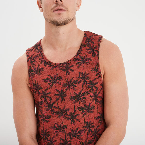 debardeur col rond coton liberto vieux rose homme Débardeur col rond coton Liberto vieux rose homme