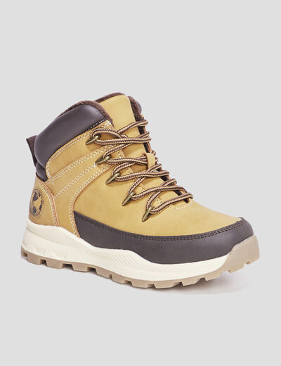 Bottines avec zip Trappeur Barato jaune garçon