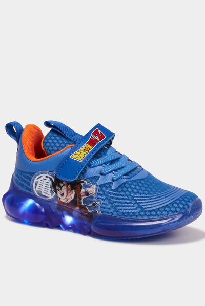 Baskets running à scratchs Dragon Ball Z bleu electrique garçon