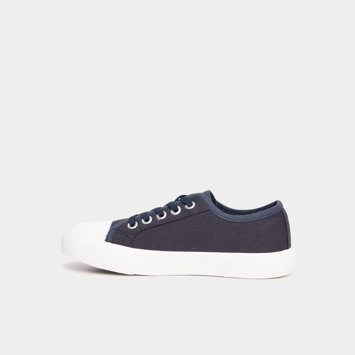 Tennis basses en toile bleu marine gar&ccedil;on