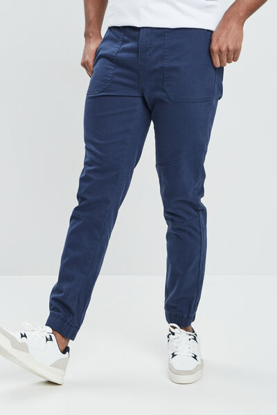 Pantalon droit Creeks bleu marine homme