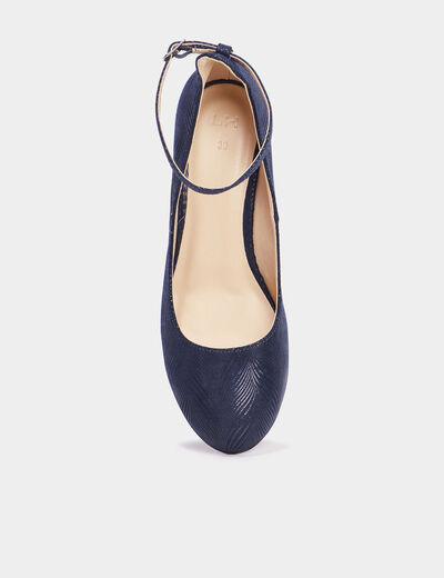 Escarpins à talons bleu marine femme