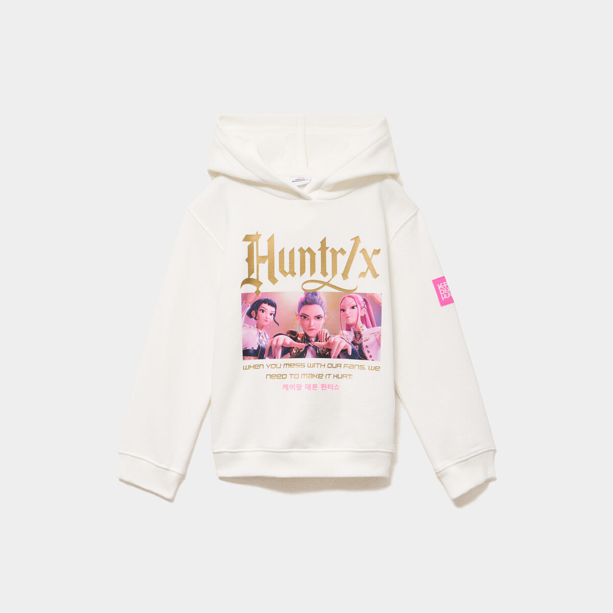 Sweat hoodie Kpop Demon Hunters blanc fille