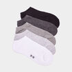Lot 5 paires chaussettes invisibles gris mixte