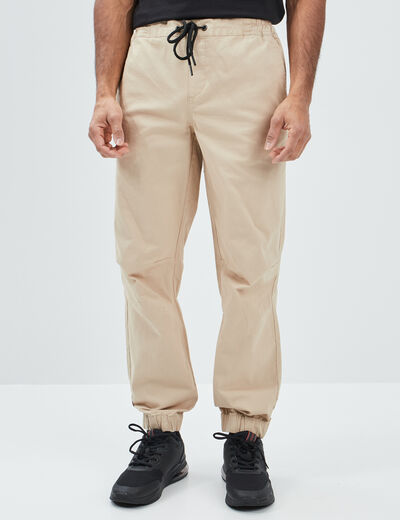 Pantalon jogpant sable homme