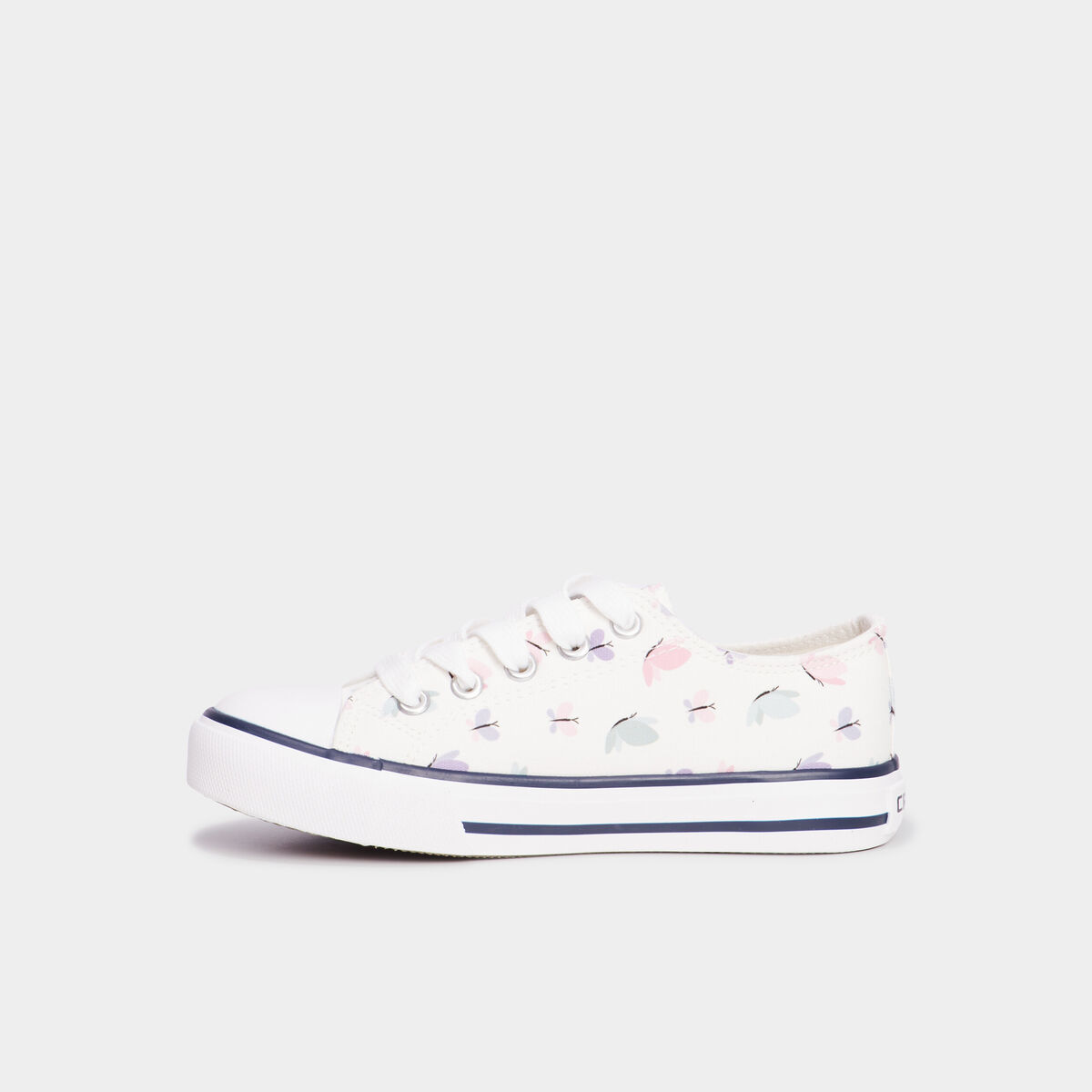 Tennis basses en toile &agrave; lacets Creeks multicolore fille