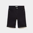 Bermuda en jean slim denim noir femme