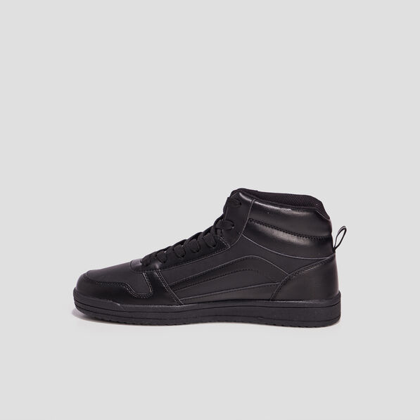 Baskets montantes à lacets noir homme