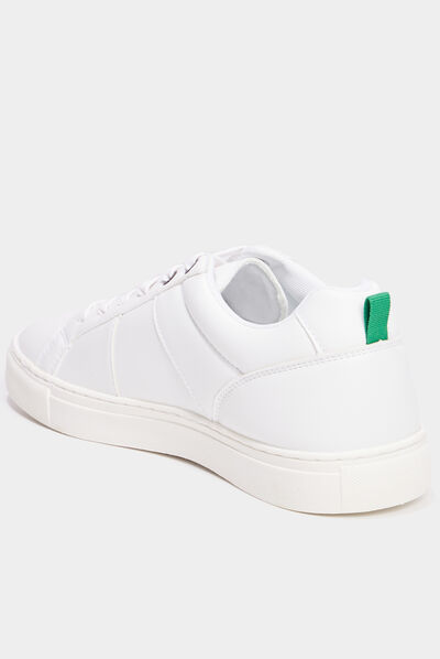 Tennis basses à lacets Kickers Reverse blanc homme