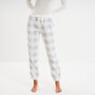 Pantalon de pyjama ecru femme