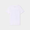 T-shirt col rond manches courtes coton blanc gar&ccedil;on