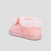 Chaussons avec pompons rose fille