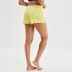 Bas de pyjama short vert fluo femme