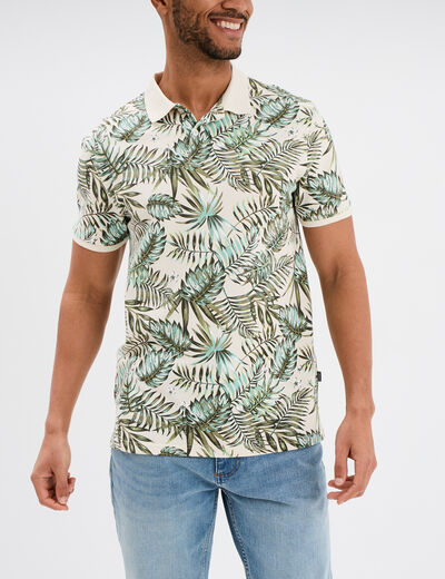 Polo manches courtes Creeks ecru homme
