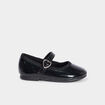 Ballerines vernies à paillettes noir bébé fille