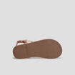 Sandales plates jaune or fille