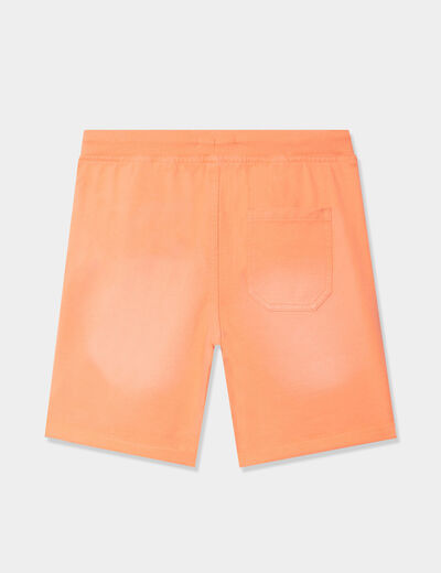 Bermuda taille élastiquée Creeks orange fluo garçon