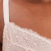 Soutien-gorge emboîtant en dentelle rose pastel femme grande taille