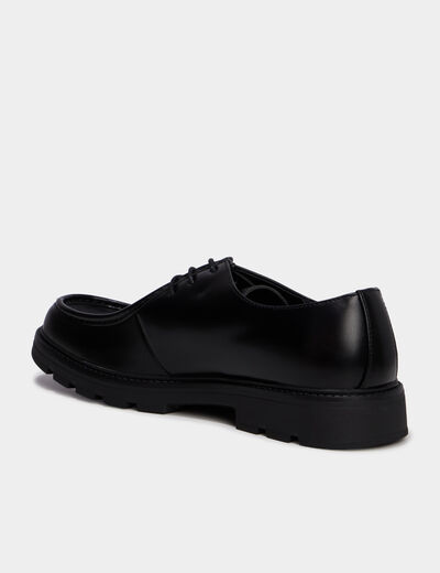 Derbies crant&eacute;es noir homme
