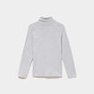 Lot 2 t-shirts col roul&eacute; en coton gris clair gar&ccedil;on