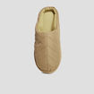 Chaussons mules matelassés vert kaki femme