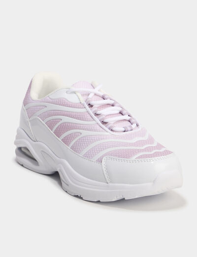 Baskets running semelles bulles rose femme