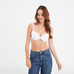 Soutien-gorge corbeille microfibre blanc femme