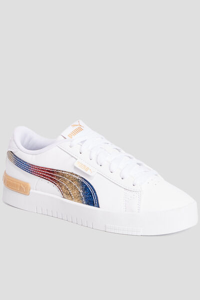 Tennis à lacets Puma Jada blanc fille