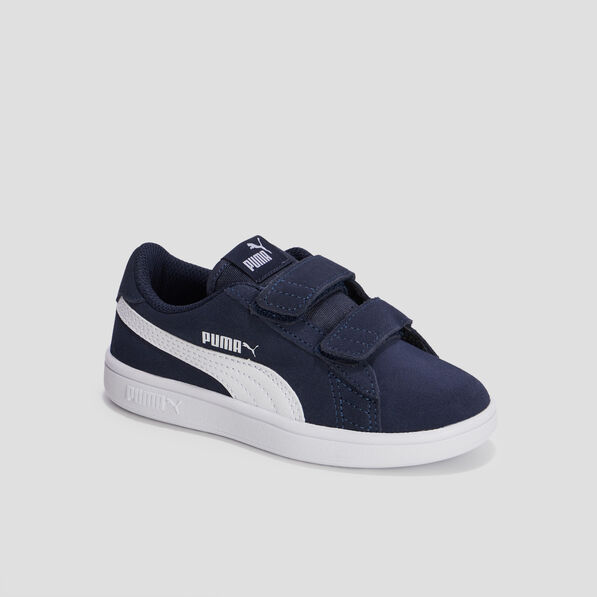 Tennis à scratchs Smash V2 SD Puma bleu marine garçon