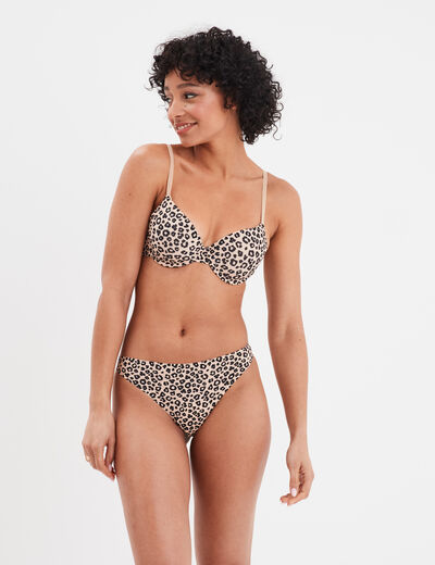 String microfibre sans coutures ivoire femme