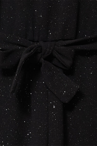 Combinaison pantalon &agrave; paillettes noir fille