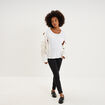 T-shirt allaitement manches courtes blanc femme maternit&eacute;