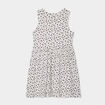 Robe patineuse sans manches coton ecru fille