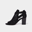 Sandales &agrave; talons noir femme