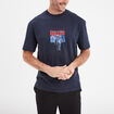 T-shirt manches courtes coton Goldorak bleu marine homme