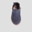Bottines zippées avec noeud bleu bébé fille