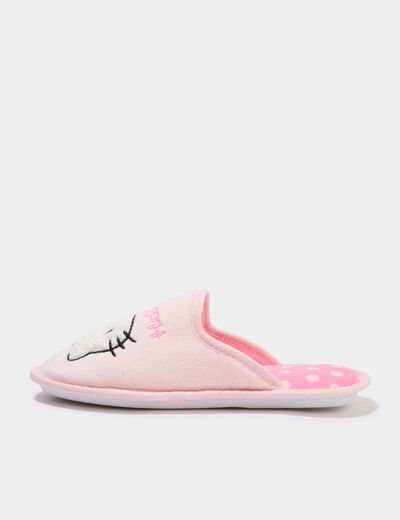 Chaussons mules Hello Kitty rose femme