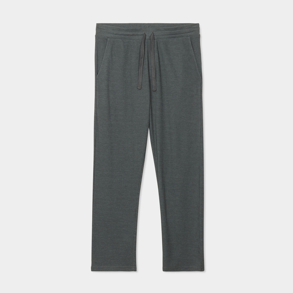 Pantalon de pyjama coton vert kaki homme