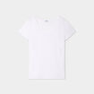 T-shirt allaitement manches courtes blanc femme maternité