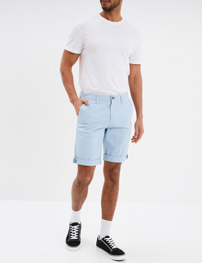 Short chino slim Creeks bleu ciel homme