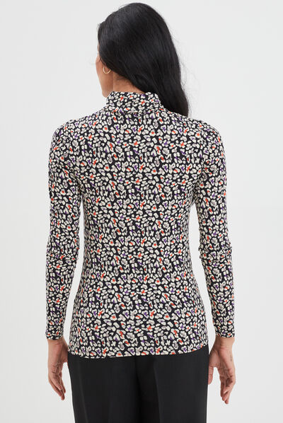 T-shirt manches longues noir femme