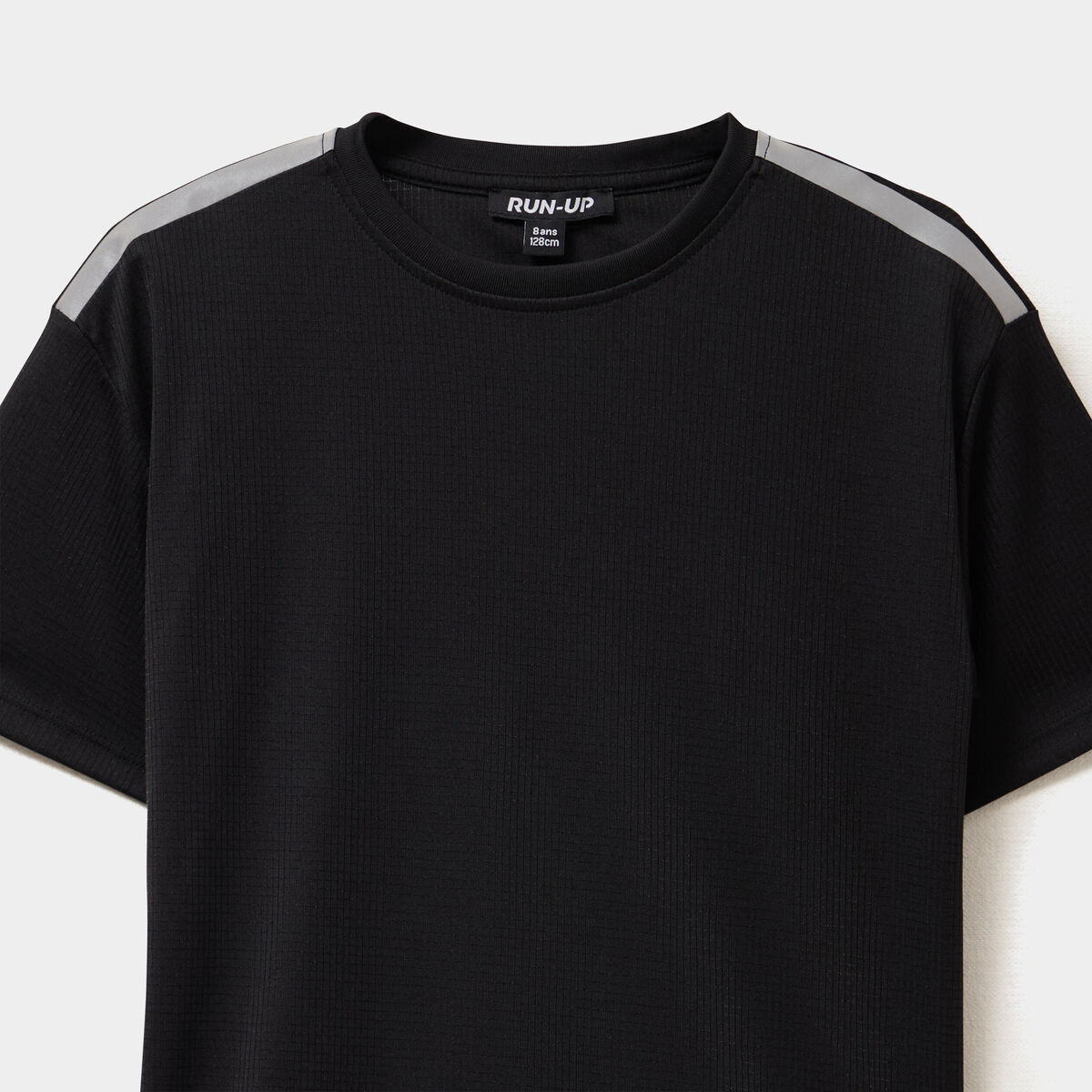 T-shirt oversize manches courtes noir gar&ccedil;on