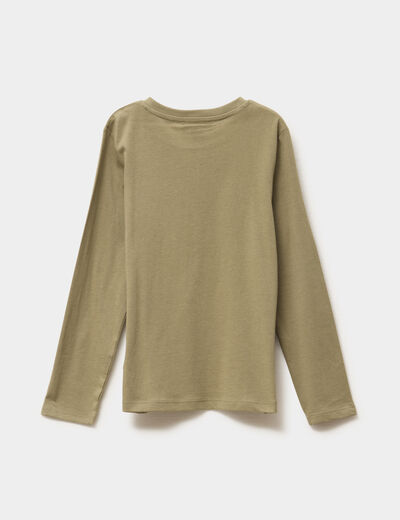 Ensemble pyjama 2 pièces vert kaki garçon