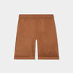 Short droit taille élastiquée à coulisse marron garçon