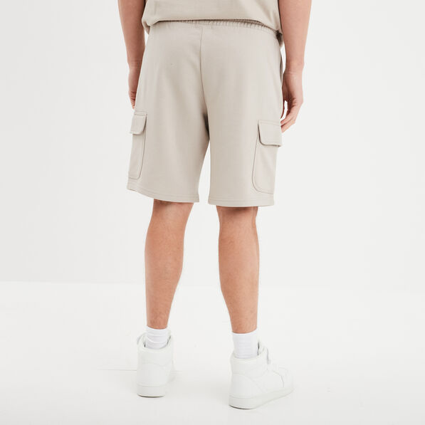 Bermuda de jogging avec poches côtés gris clair homme