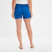 Short en jean slim bleu roi femme